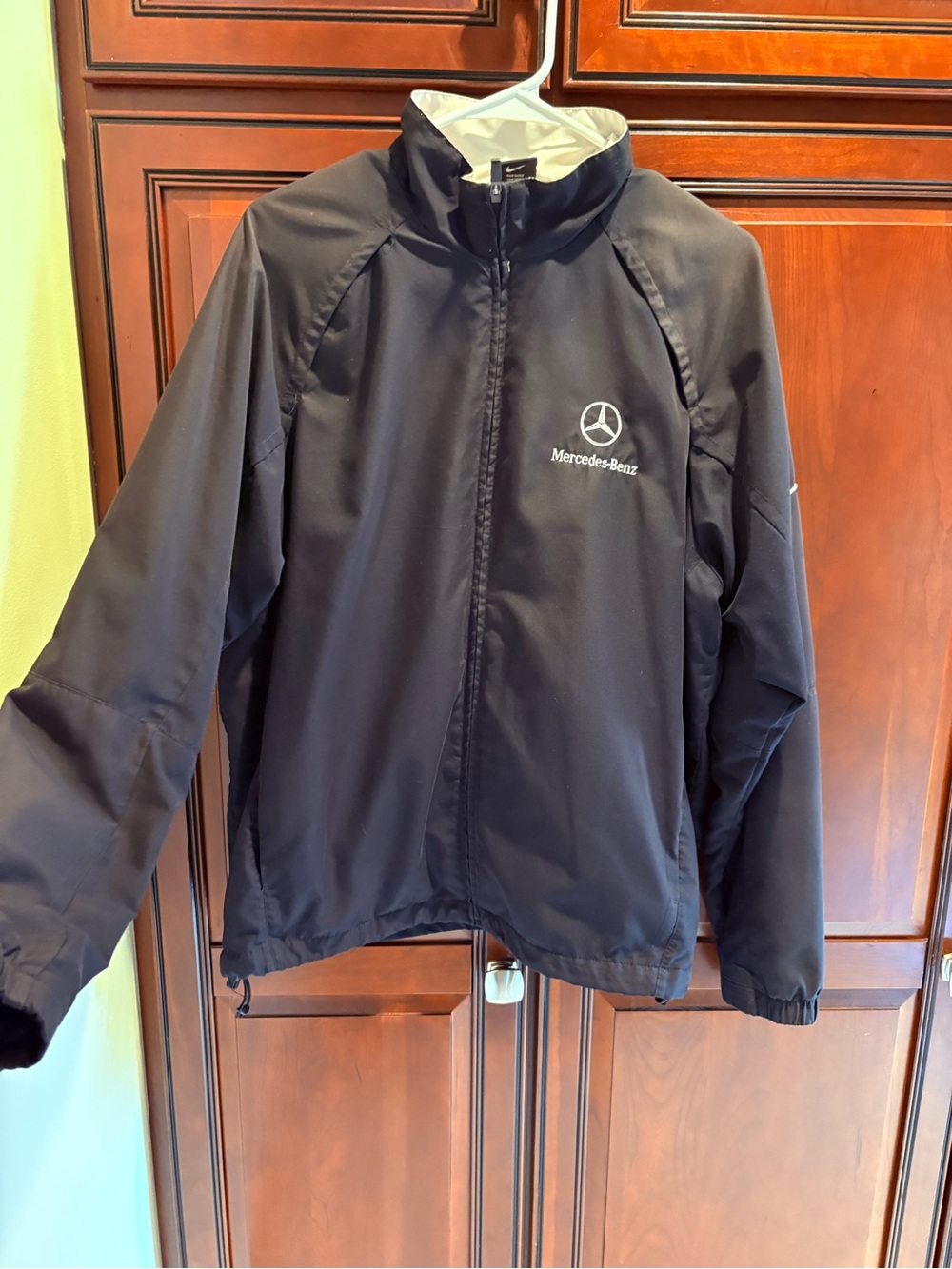 Mercedes-Benz Embroidered Nike Black Soft Shell Zip Jacket - M